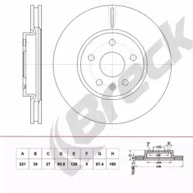 Тормозной диск BRECK купить